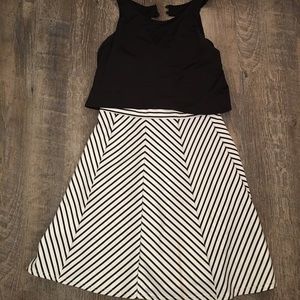 Black and white dress
